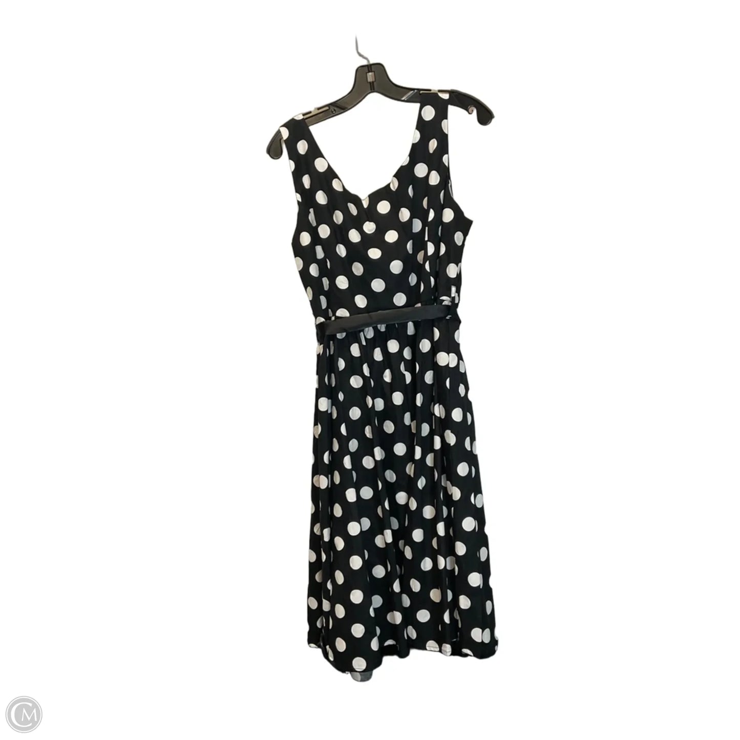 Dress Party Midi By Clothes Mentor In Polkadot Pattern, Size: 18