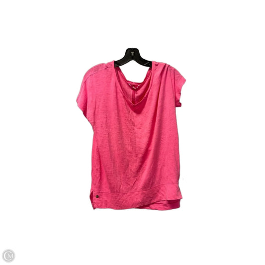 Top Short Sleeve Designer By Lilly Pulitzer In Pink, Size: L