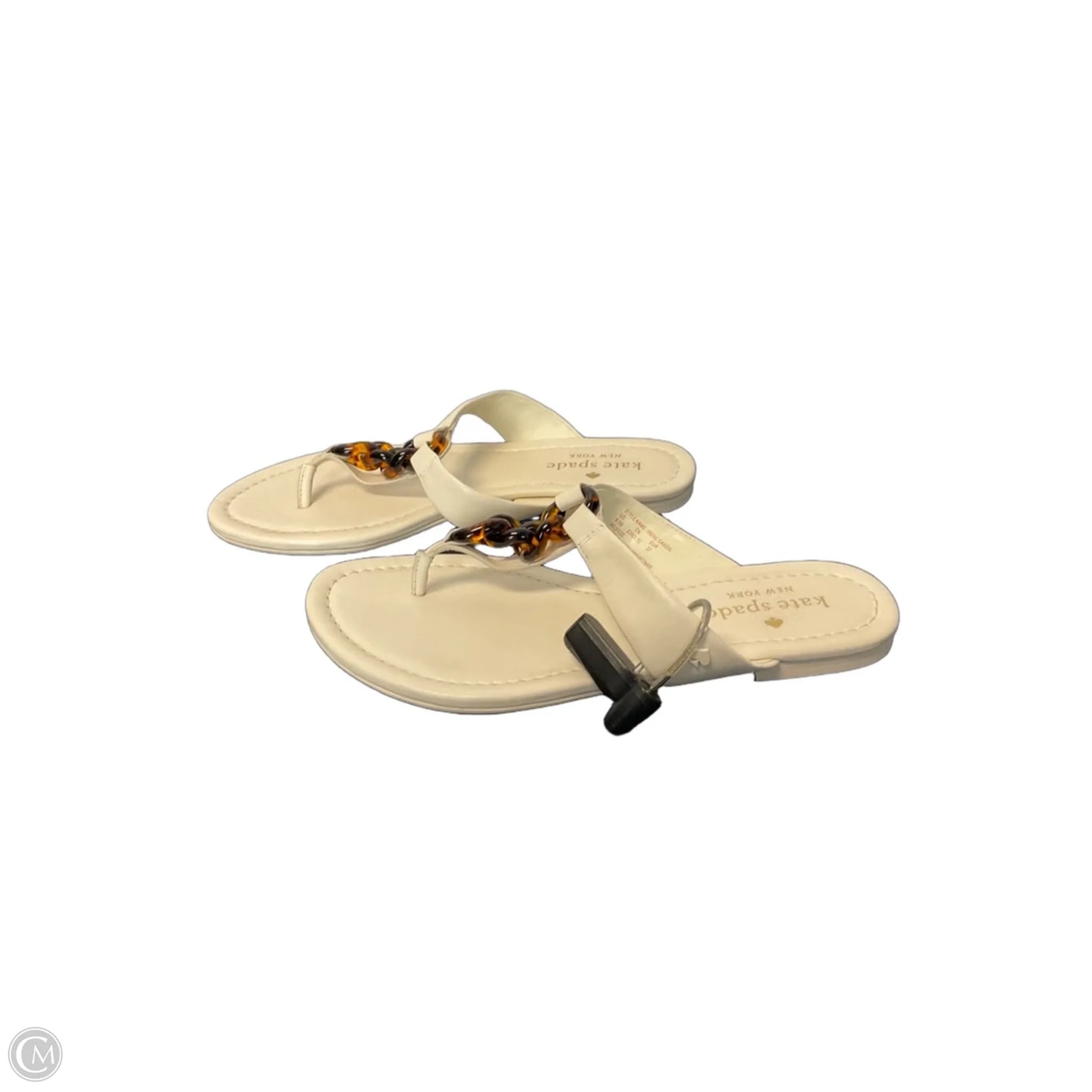 Sandals Designer By Kate Spade In Cream, Size: 6.5