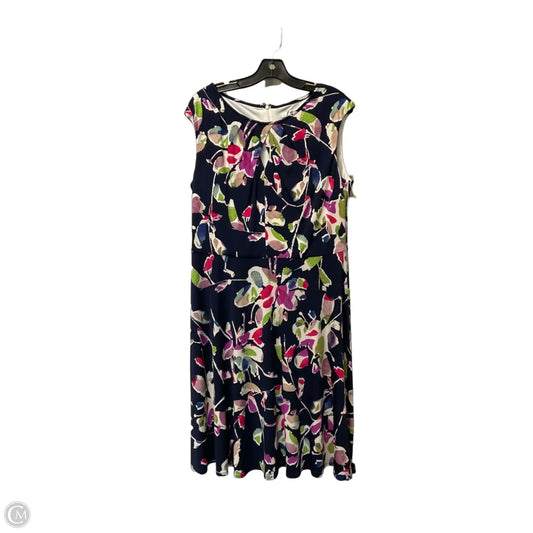 Dress Work By Clothes Mentor In Multi-colored, Size: 14