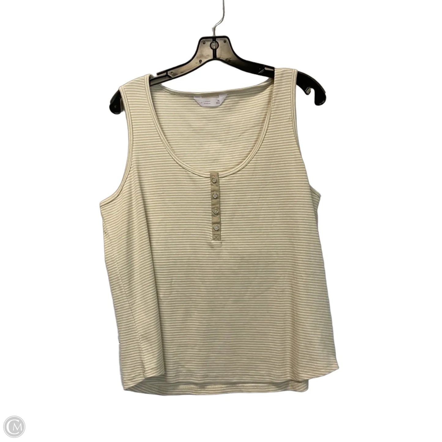Top Sleeveless By Lc Lauren Conrad In Striped Pattern, Size: Xl