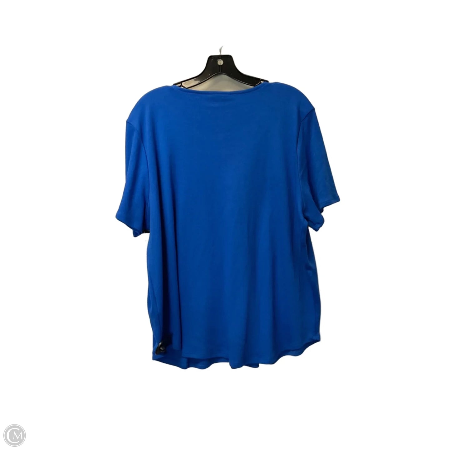 Top Short Sleeve By Alfred Dunner In Blue, Size: 1x