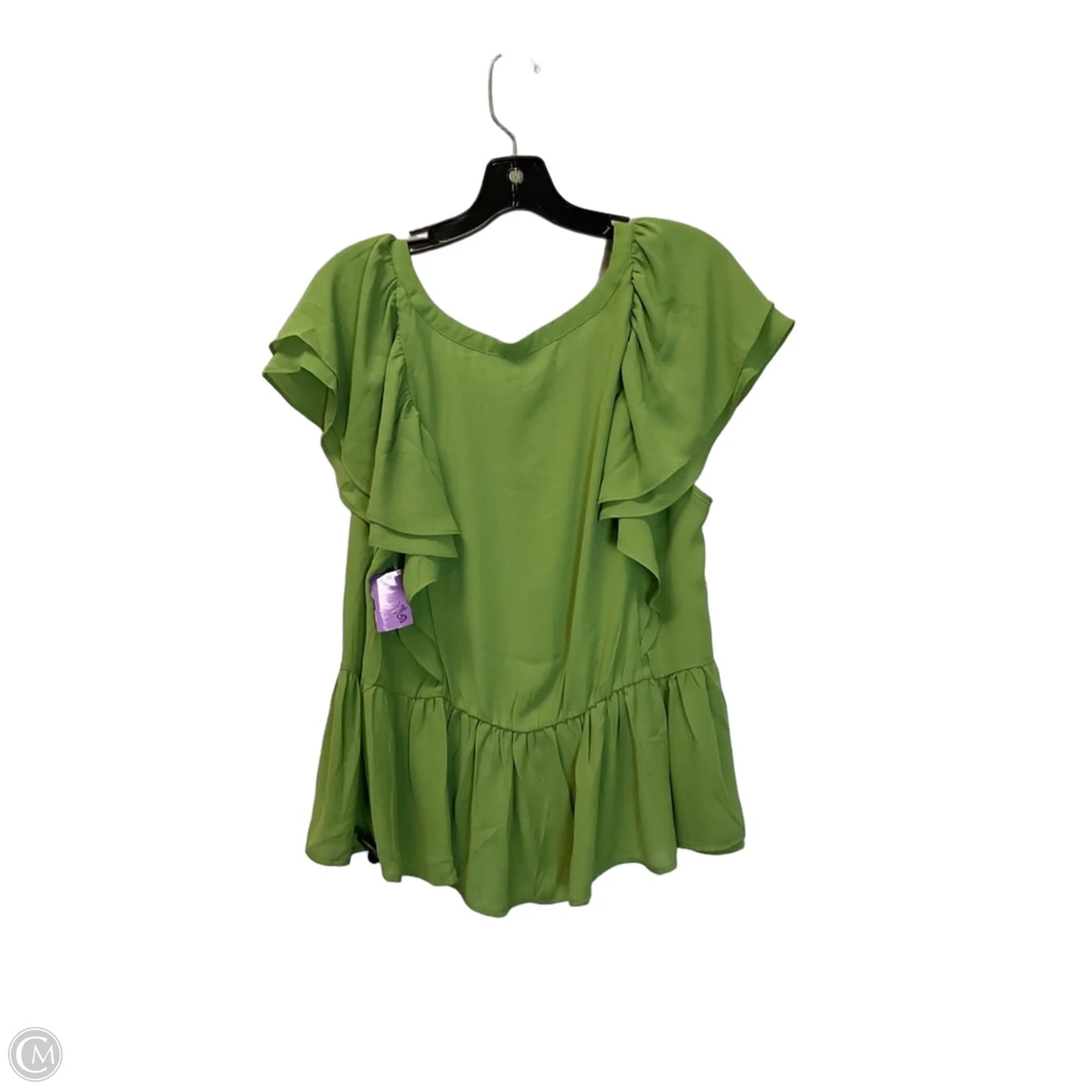 Top Short Sleeve By Rose And Olive In Green, Size: 1x