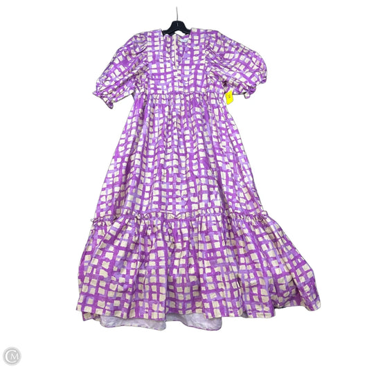 Dress Party Long By Hunter Bell In Purple & Tan, Size: L