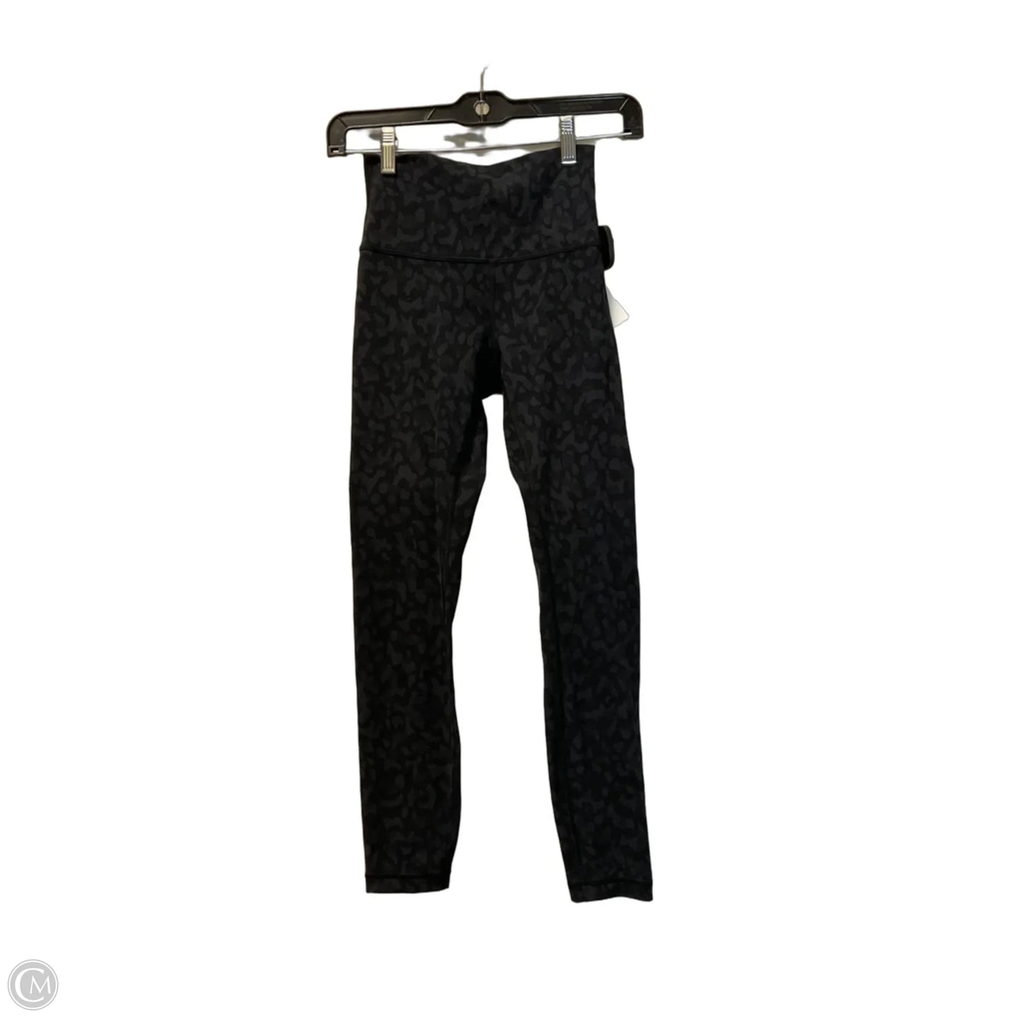 Athletic Leggings By Lululemon In Black & Grey, Size: 2
