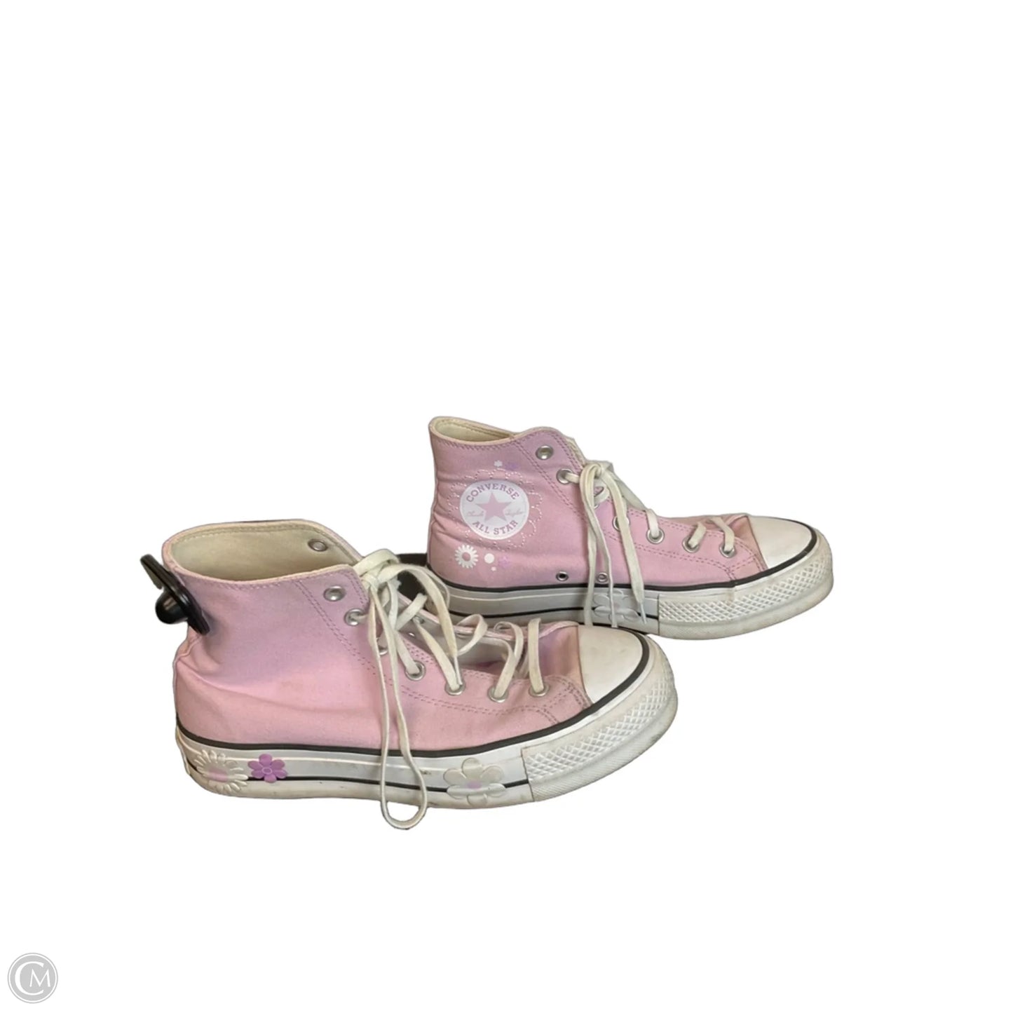 Shoes Sneakers By Converse In Pink & White, Size: 9
