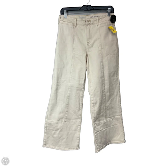 Jeans Wide Leg By Pilcro In Cream Denim, Size: 8p