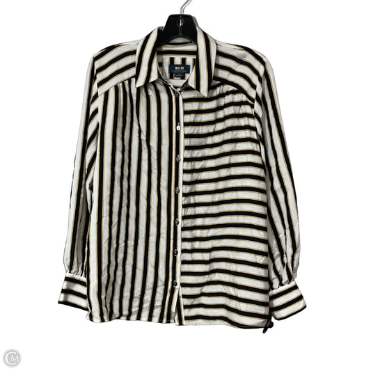 Top Long Sleeve By Maeve In Striped Pattern, Size: Xs