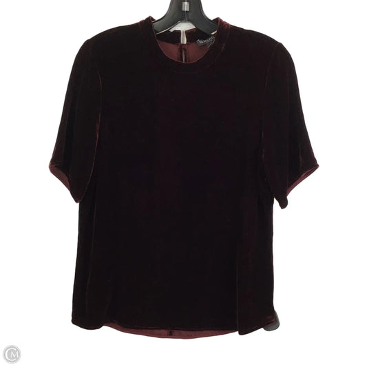 Top Short Sleeve By Eileen Fisher In Red, Size: Sp