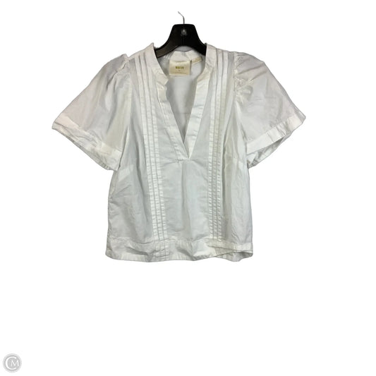Top Short Sleeve By Maeve In White, Size: S