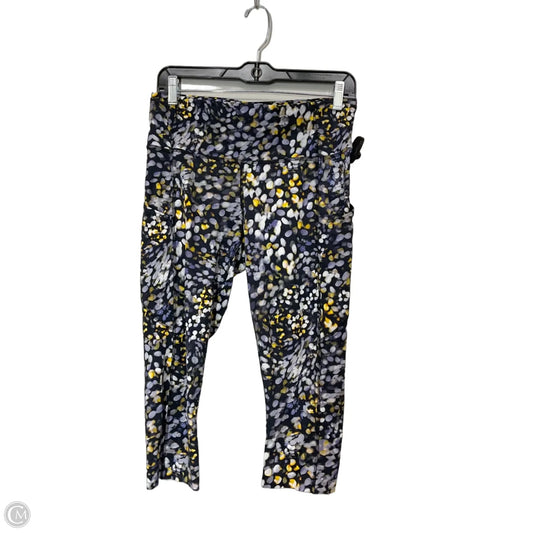 Athletic Leggings Capris By Lululemon In Purple & Yellow, Size: 10