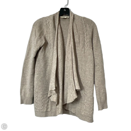 Sweater Cardigan Cashmere By Hwr In Beige, Size: Xs