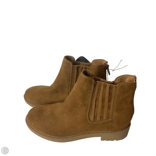 Boots Ankle Flats By Esprit In Tan, Size: 8