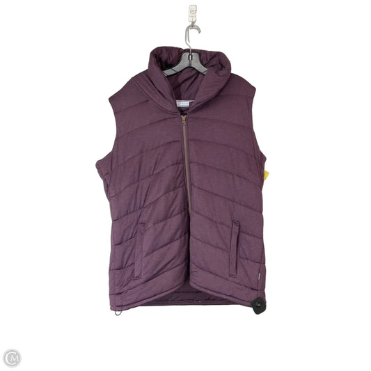 Vest Puffer & Quilted By Columbia In Purple, Size: 1x