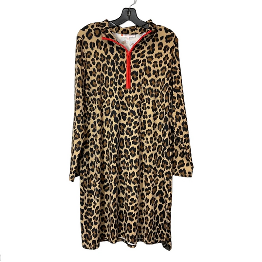 Dress Casual Short By Jude Connally In Leopard Print, Size: Xl