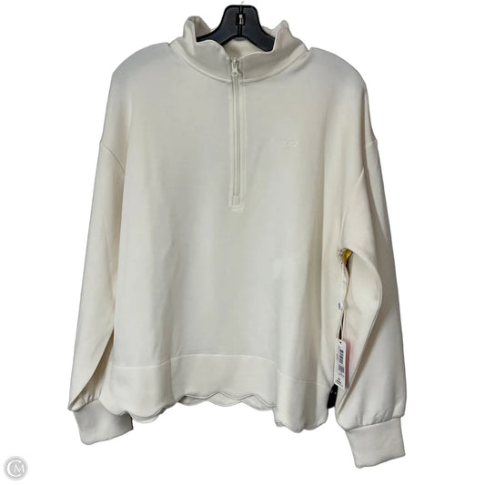 Sweatshirt Collar By Simply Southern In Cream, Size: S