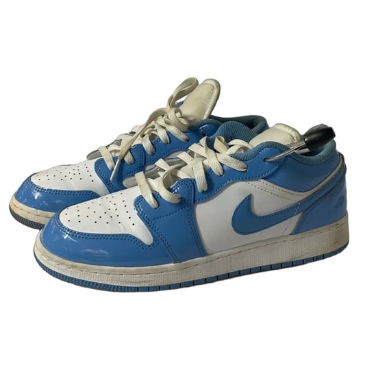 Shoes Luxury Designer By Jordan In Blue & White, Size: 8.5