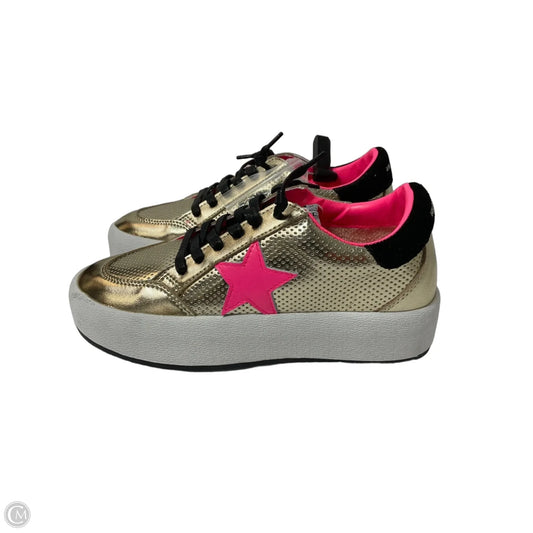 Shoes Sneakers By Vintage Havana In Gold, Size: 8