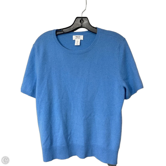 Sweater Short Sleeve By Wilt In Blue, Size: L