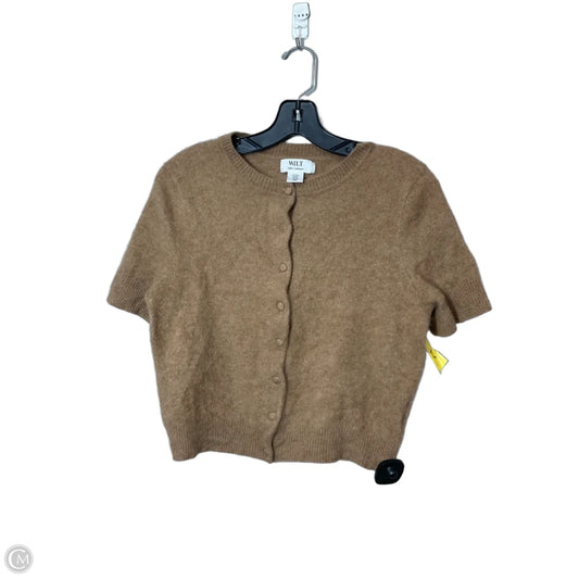 Sweater Short Sleeve By Wilt In Brown, Size: Xl