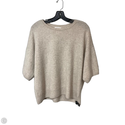 Sweater Short Sleeve By Wilt In Cream, Size: Xl