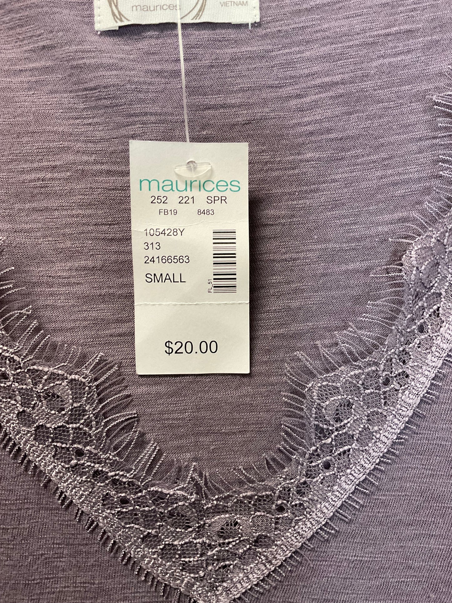 Top Sleeveless By Maurices In Purple, Size: S