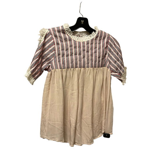 Top Short Sleeve By Davi & Dani In Striped Pattern, Size: S