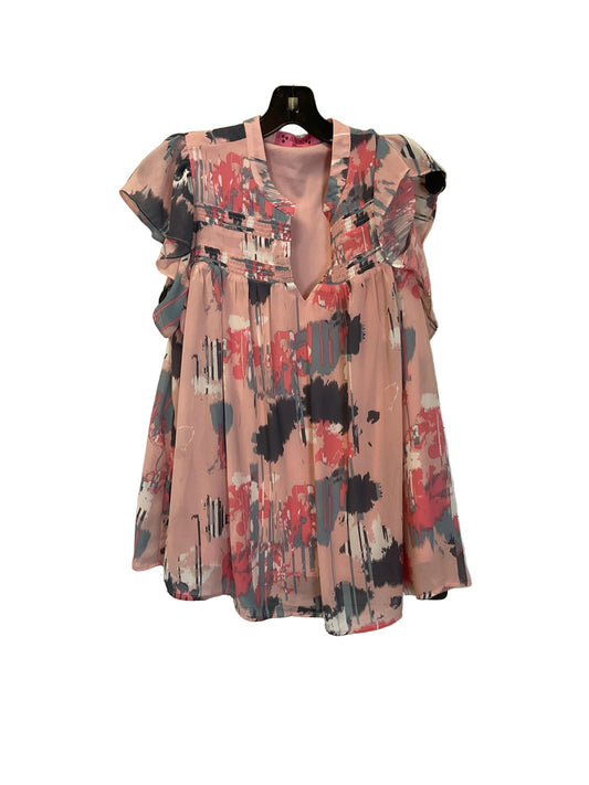 Top Short Sleeve By Almost Pink In Pink, Size: L
