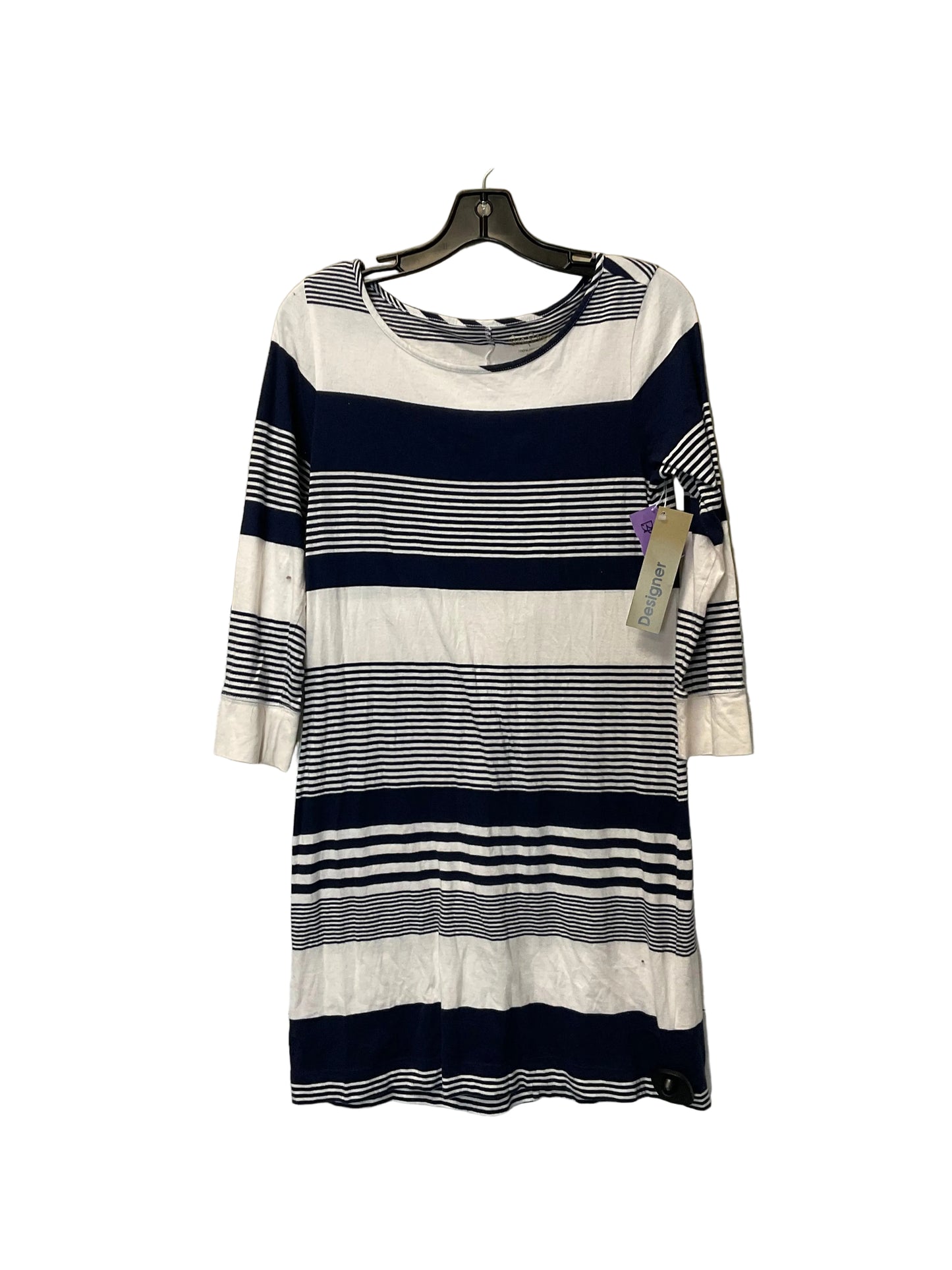 Dress Designer By Lilly Pulitzer In Blue & White, Size: M